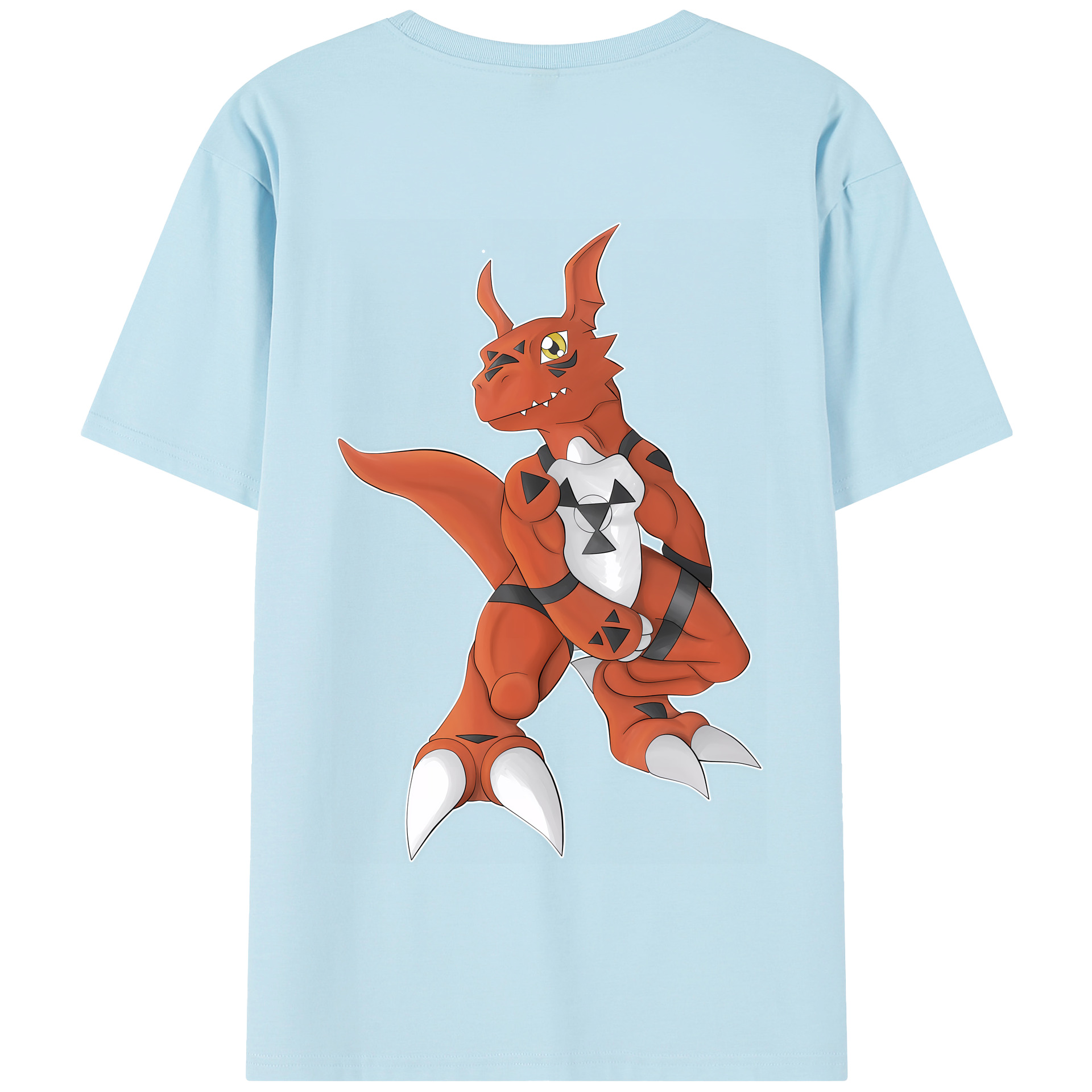 （画像用） Digimon デジタルモンスター/デジモン 綿100％半袖Tシャツ（背面プリント）